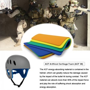 Vật liệu bảo vệ tác động của mũ chống đạn quân sự chiến thuật （ACF